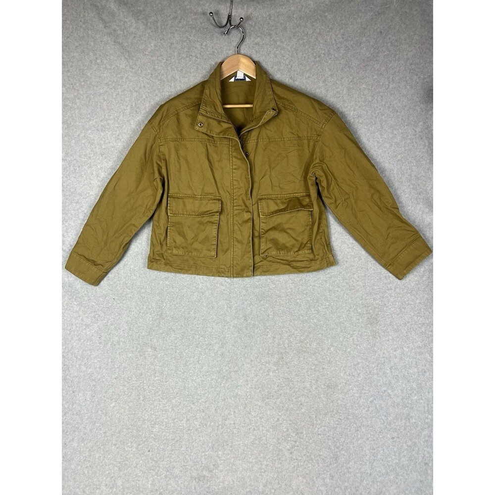 Old Navy Utility Bomber Jacket Olive Green Small NWT - Picture 2 of 10